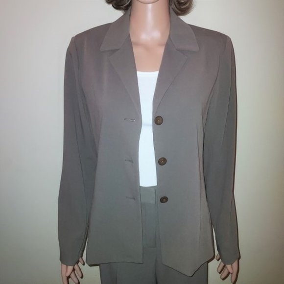 Rafaella Mocha Pantsuit Size 6 NWOT - Picture 3 of 8
